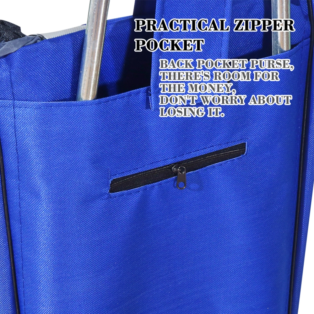 Customized Supermarket Grocery Foldable Shopping Trolley Bag