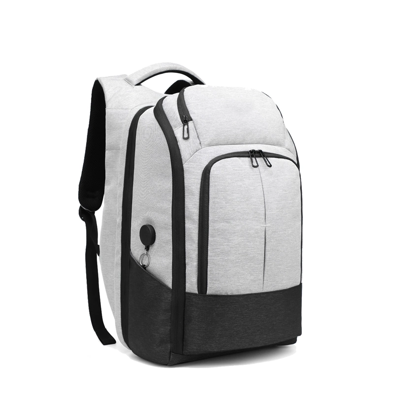 Recycled RPET Fabric Waterproof Unisex Smart Design Anti Theft Laptop Backpack with USB Charger