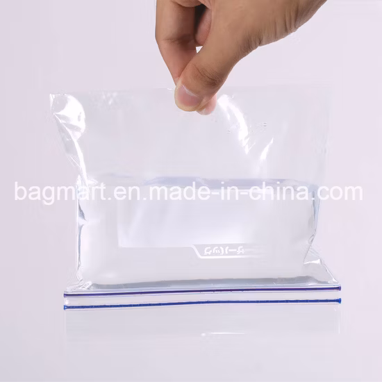 Lebensmittelqualität, Einzelhandelsverpackungen, Lebensmittelbeutel mit Einzel-/Doppelreißverschluss, wiederverschließbare Beutel, Plastiktüten, Gemüse/Tiefkühl-/Zubehör-/Kosmetik-Druckverschlussbeutel, antibakteriell